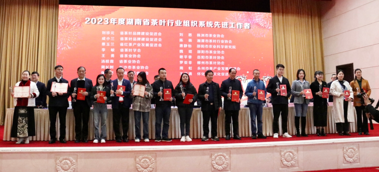 湘豐茶業(yè)集團董事長湯程霖獲“2023湖南茶行業(yè)先進工作者”稱號！